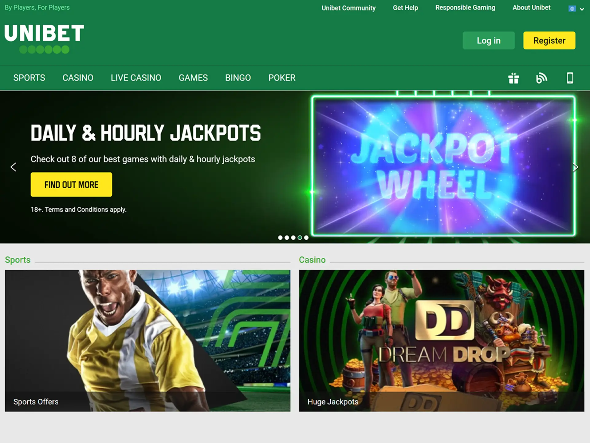 Launch your browser and open the Unibet platform.