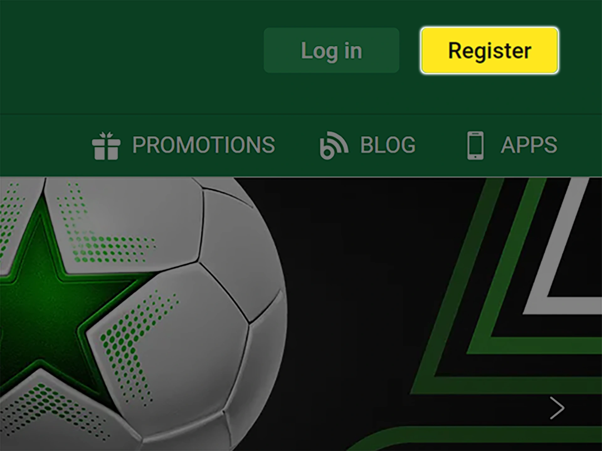 To start registering at Unibet, use the sign up button.