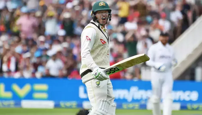 Usman Khawaja scored 141 runs from 321 balls in the first Ashes test.