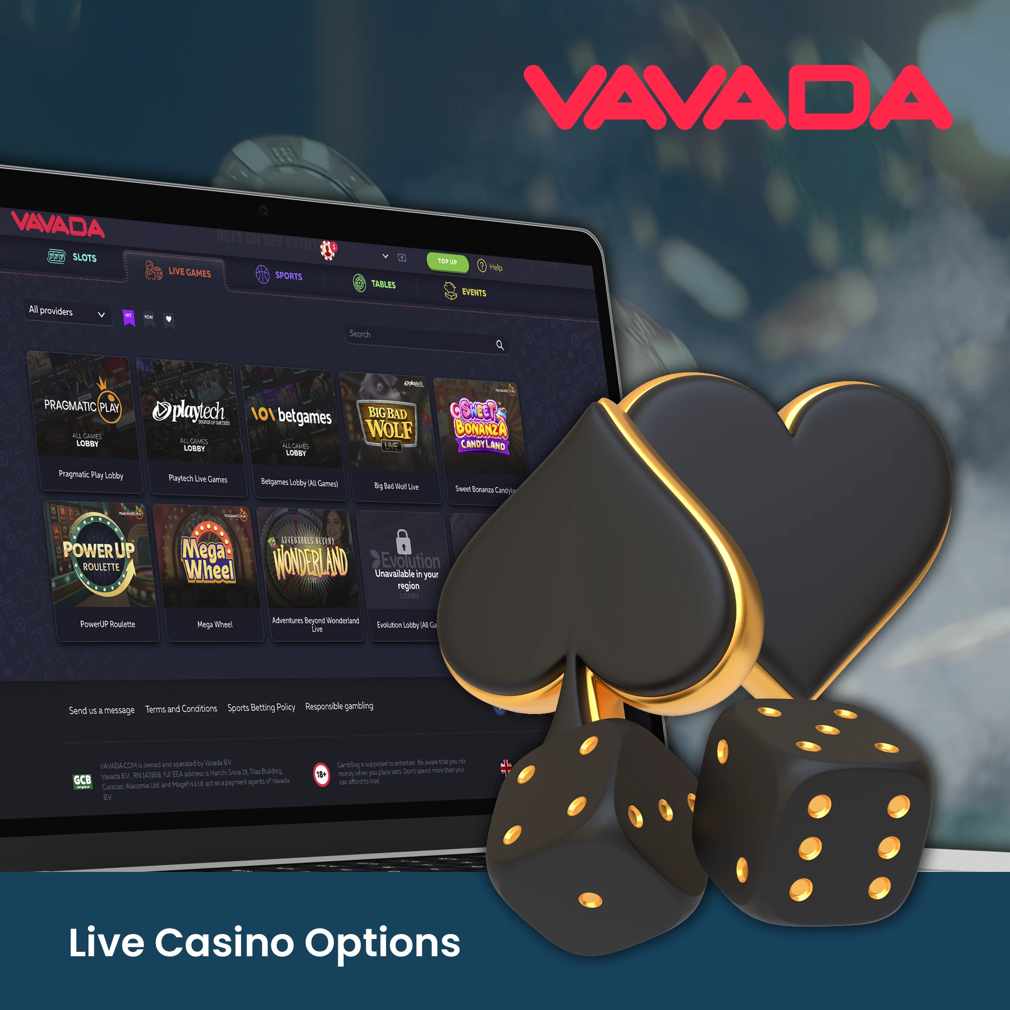 Live Casino Options at Vavada Casino.