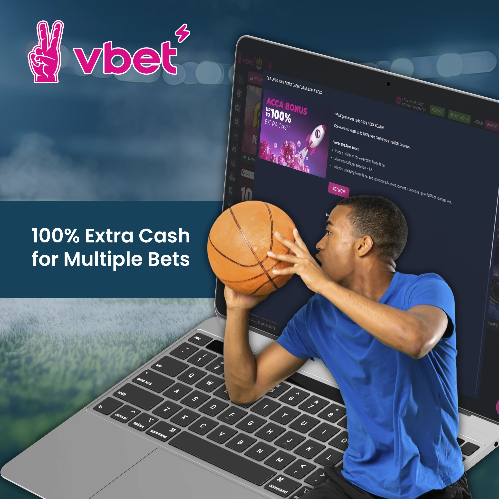 100% Extra Cash for Multiple Bets.