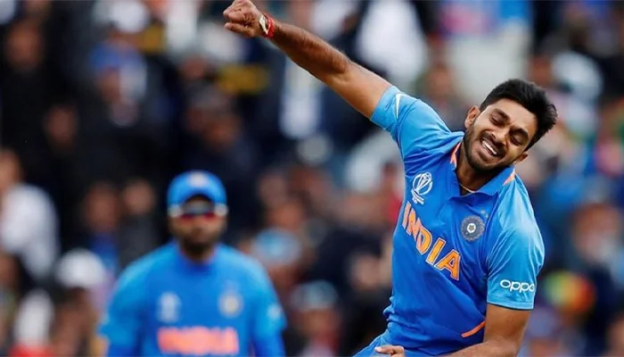 Vijay Shankar playing for the Indian team during the 2019 ODI World Cup.