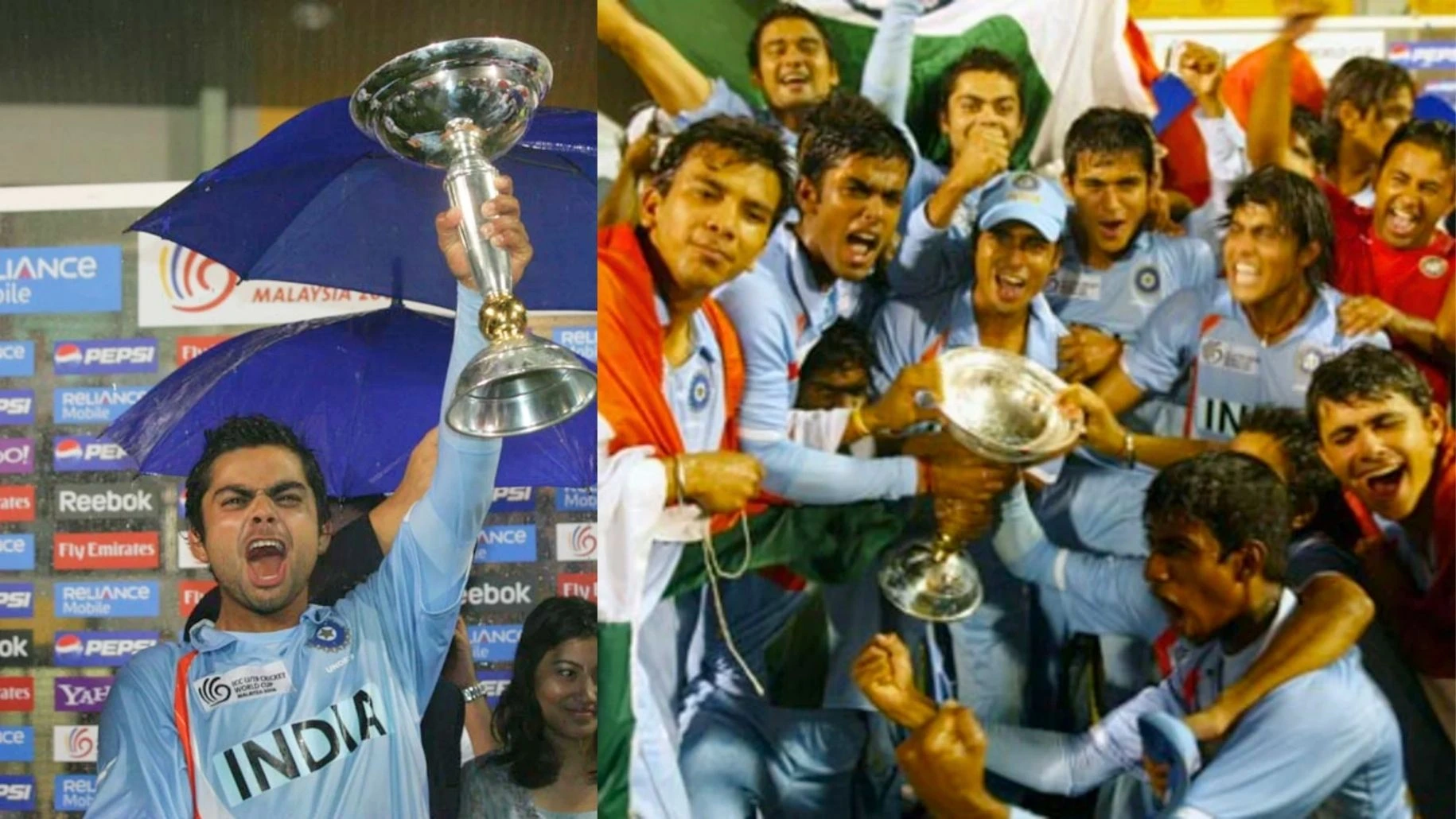 Virat Kohli leads India to U19 World Cup glory on 2 March 2008.
