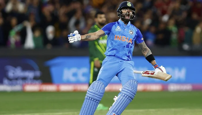 Virat Kohli scored 82 runs off 53 balls to help India successfully chase down a target of 160 runs against Pakistan.