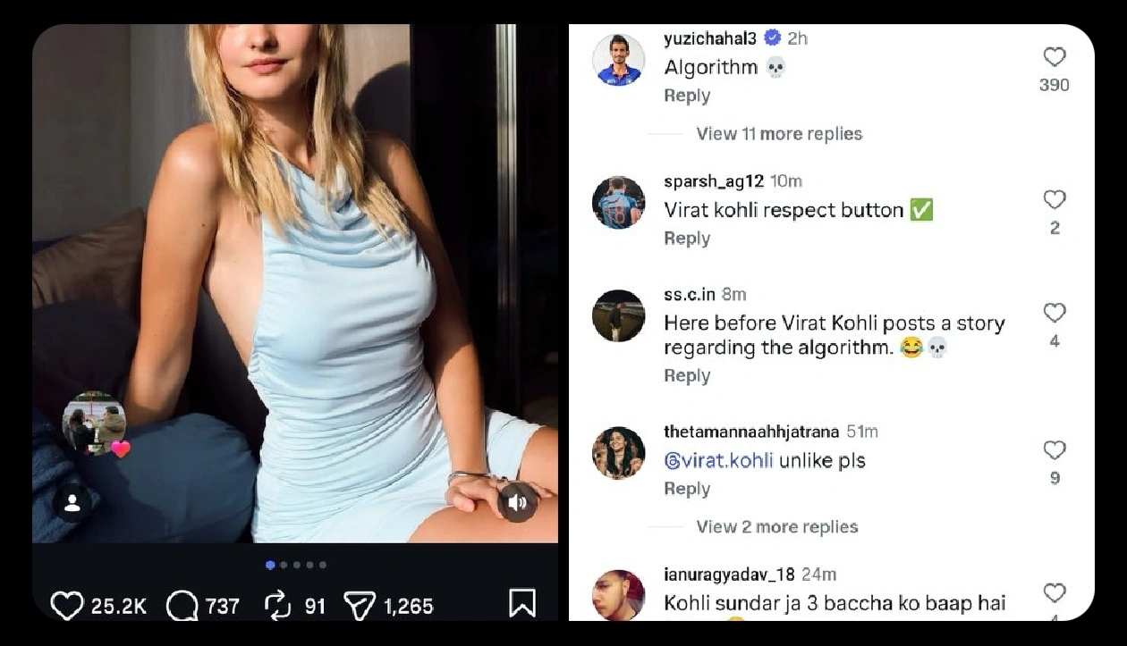 Virat Kohlis Like Goes Viral as Chahal Trolls the Algorithm in Style