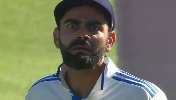 Virat Kohli’s funny reaction during a game against South Africa.