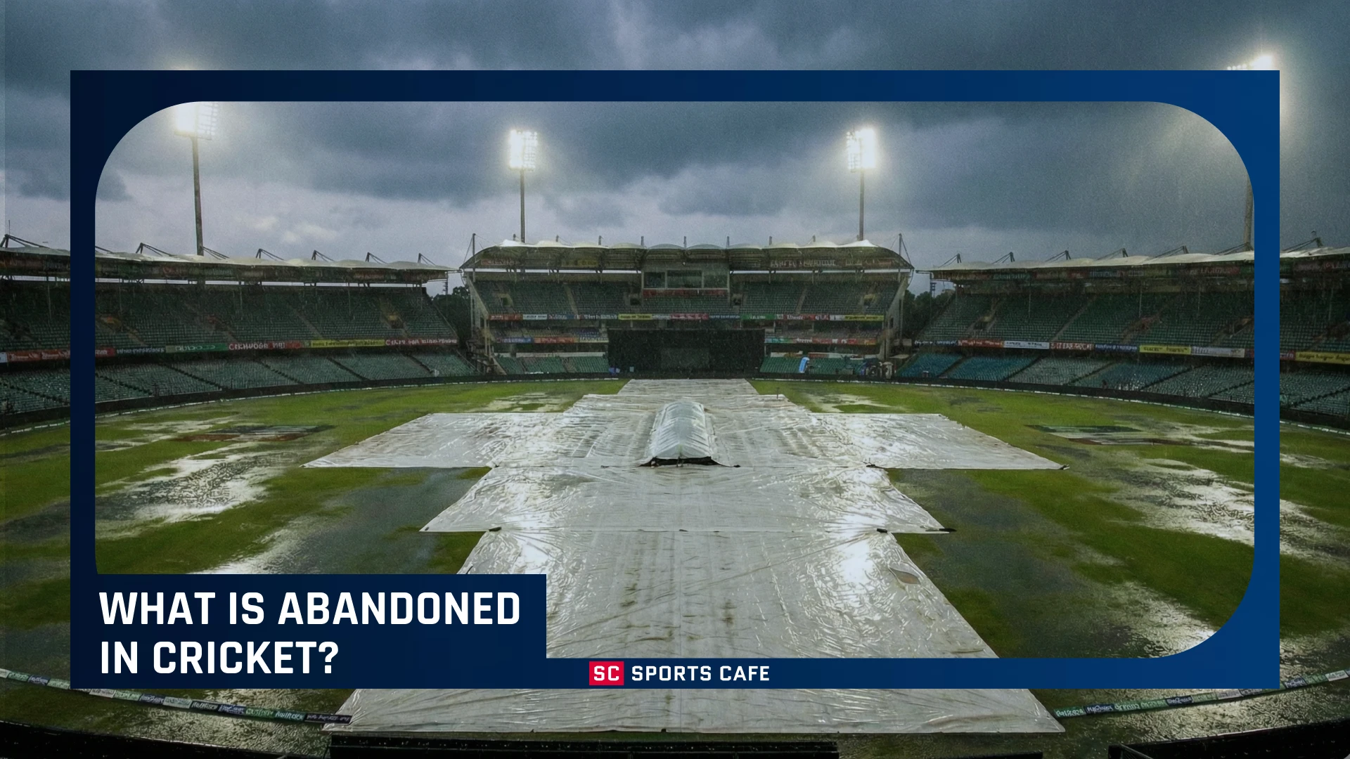 WHAT IS ABANDONED IN CRICKET?