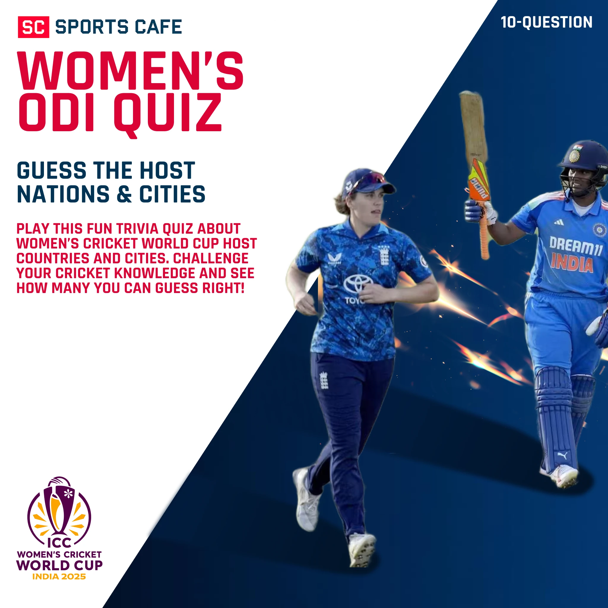 Women’s Cricket World Cup Quiz – Guess the Host Nations & Cities